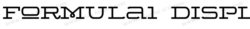 Formula1 Display-Wide字体转换